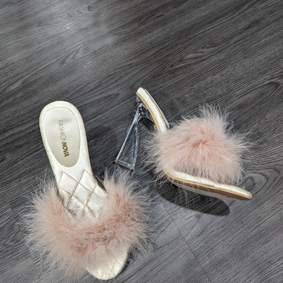 Fluffy Slide Heels - Picture 5 of 5